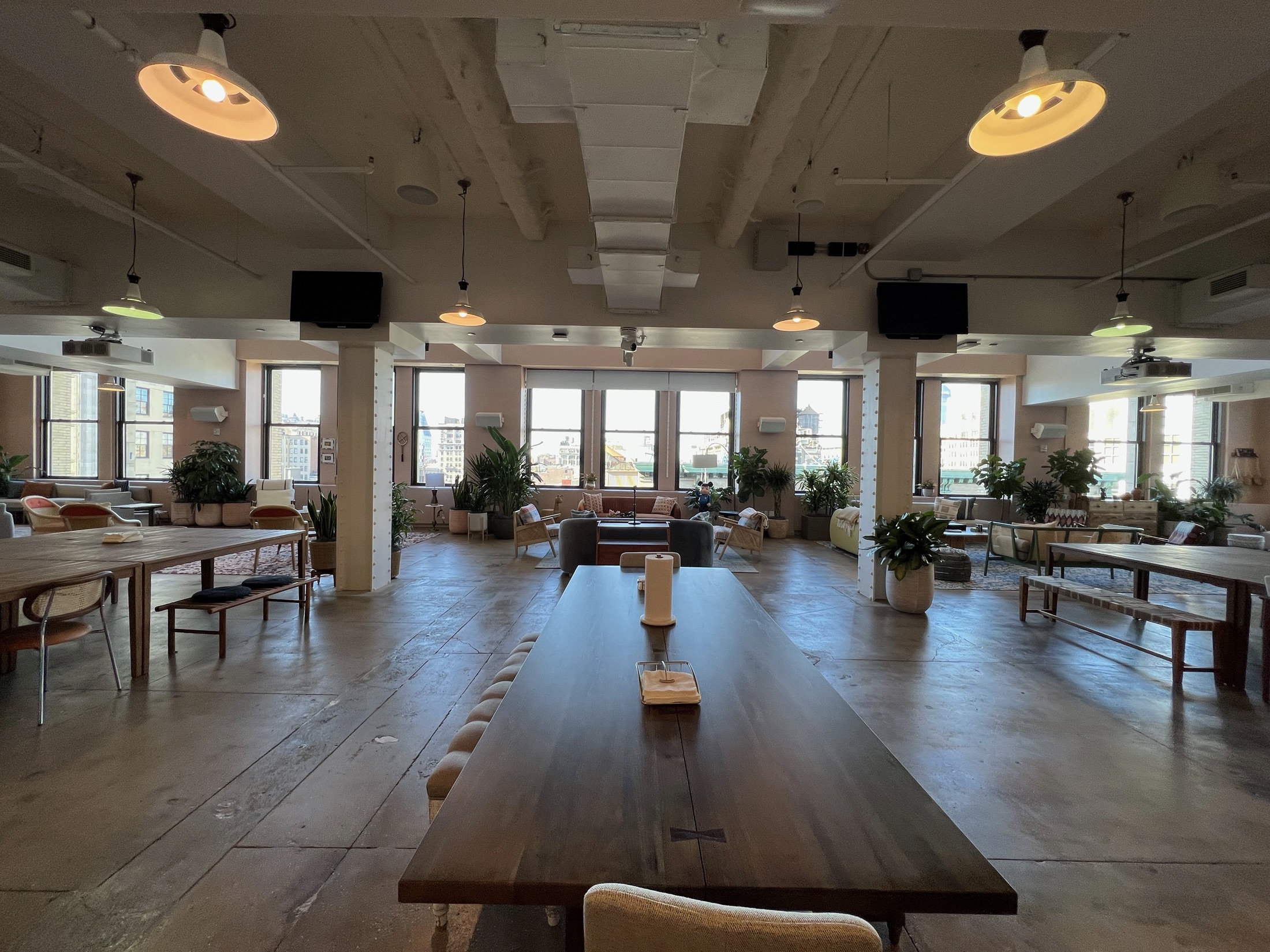 The open monday.com Manhattan office before the broadcast studio was installed